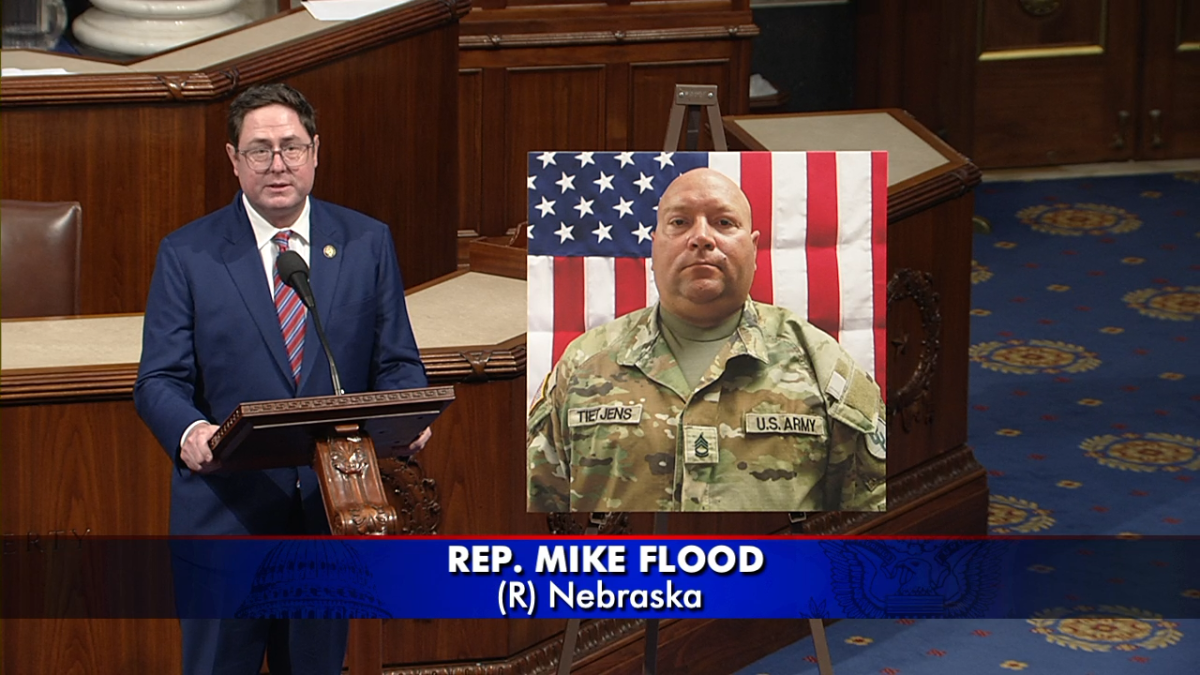 Flood honors Sgt Tietjens on House Floor